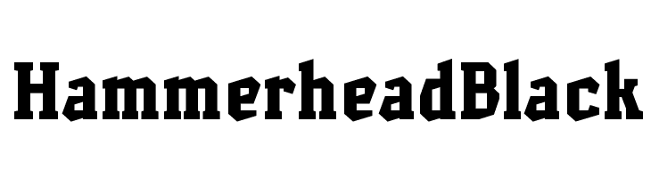 HammerheadBlack  Fuentes Gratis Descargar
