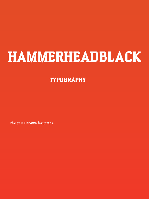 HammerheadBlack Poster