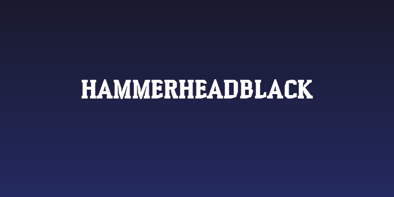 HammerheadBlack Social Header