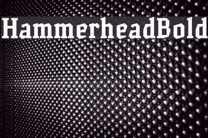 HammerheadBold Font examples