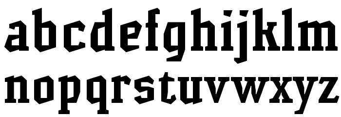 HammerheadBold Font LOWERCASE