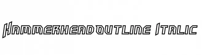 HammerheadOutline Italic  Fuentes Gratis Descargar