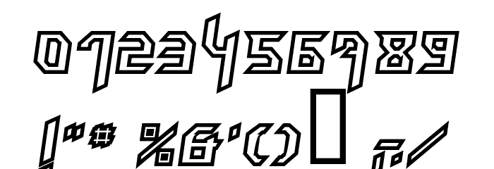 HammerheadOutline Italic Font OTHER CHARS