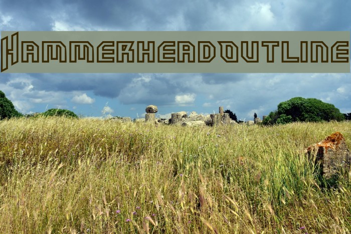 HammerheadOutline Font examples