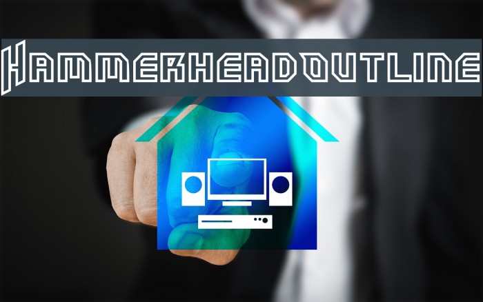 HammerheadOutline Font examples