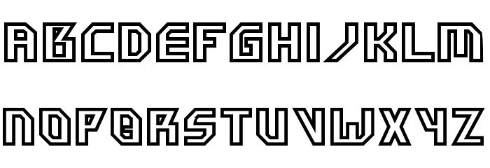 HammerheadOutline Font LOWERCASE