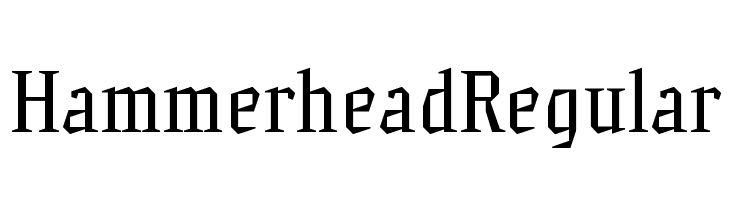 HammerheadRegular Font