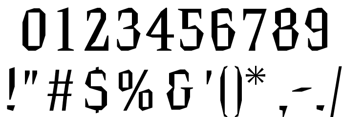 HammerheadRegular Font OTHER CHARS