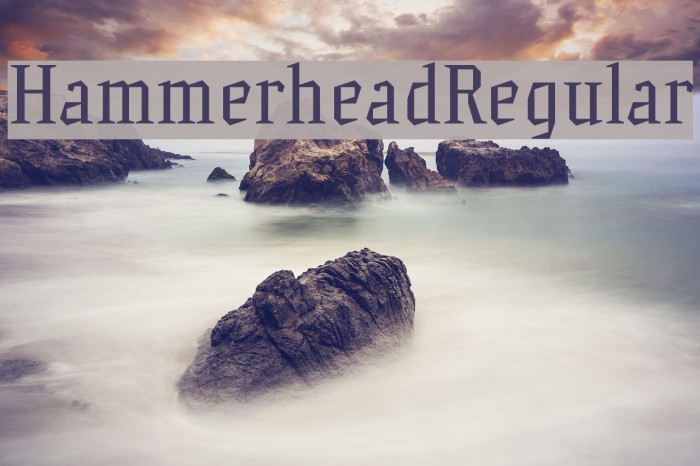 HammerheadRegular Font examples