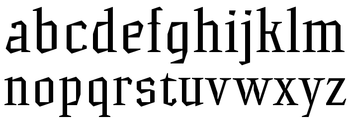 HammerheadRegular Font LOWERCASE