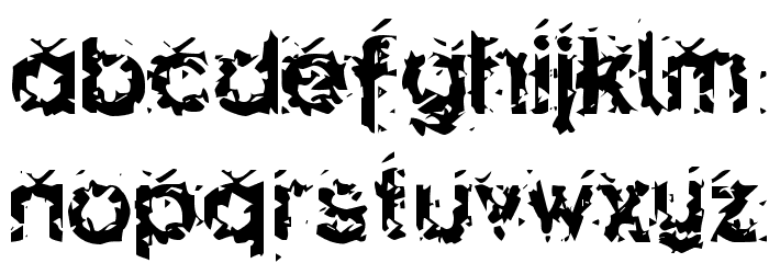 Hammeroid Font LOWERCASE