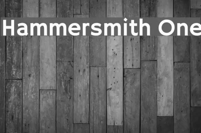 Hammersmith One Font examples