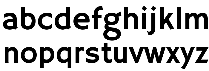 Hammersmith One Font LOWERCASE
