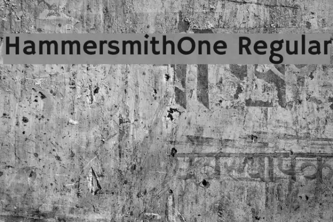 HammersmithOne Regular Font examples