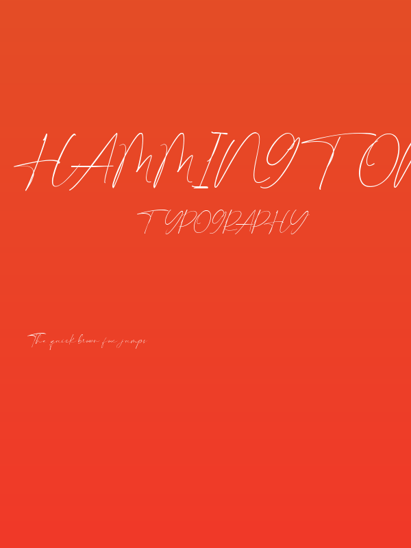 Hammington Free Regular Poster