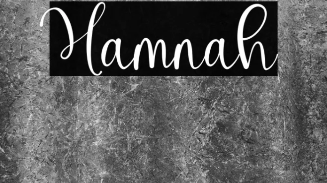 Hamnah Example 1