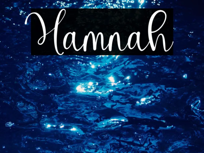Hamnah Example 2