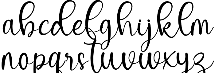 Hamnah Font LOWERCASE