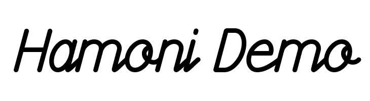 Hamoni Demo  Descarca Fonturi Gratis