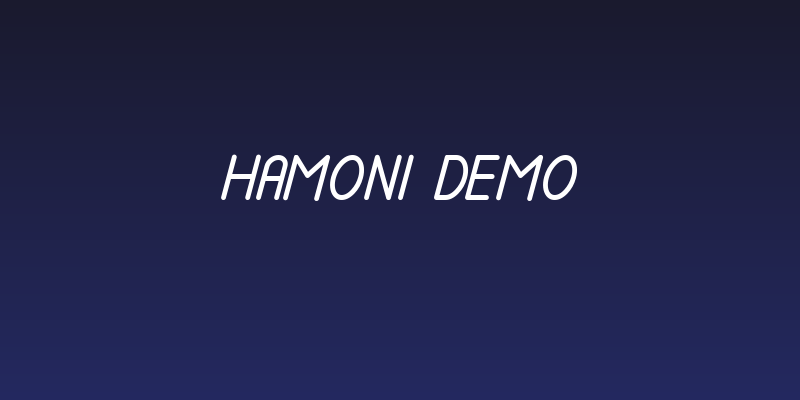 Hamoni Demo Social Header