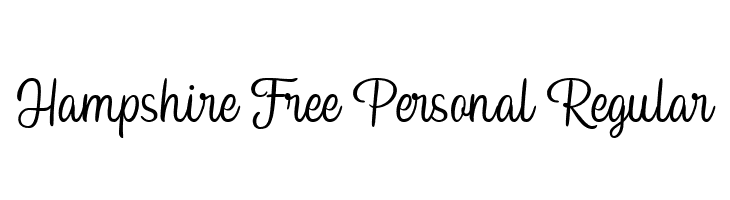 Hampshire Free Personal Regular  フリーフォントのダウンロード