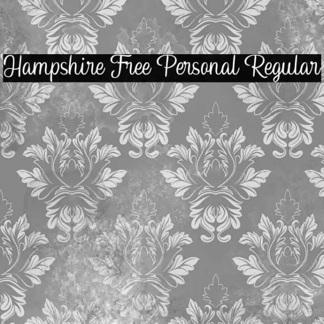Hampshire Free Personal Regular Font examples
