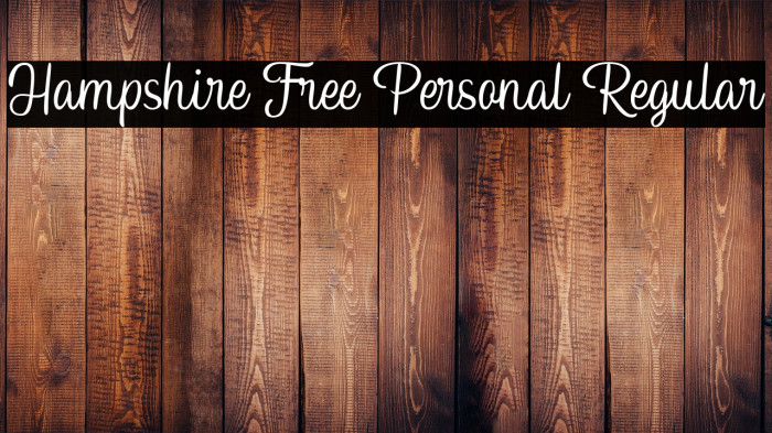 Hampshire Free Personal Regular Example 3