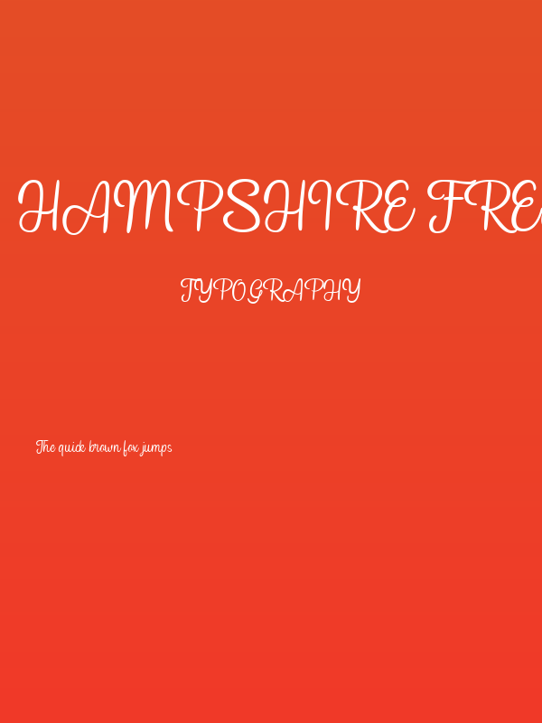 Hampshire Free Personal Regular Poster