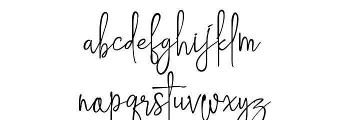 Hampton personal use only Font LOWERCASE