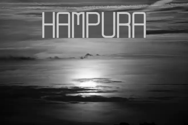 Hampura Font examples