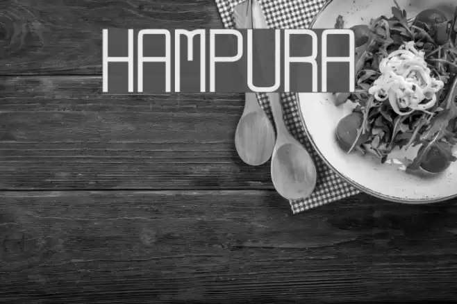 Hampura Font examples