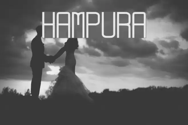 Hampura Font examples
