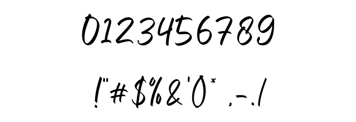 Hamsley Script Regular Font OTHER CHARS