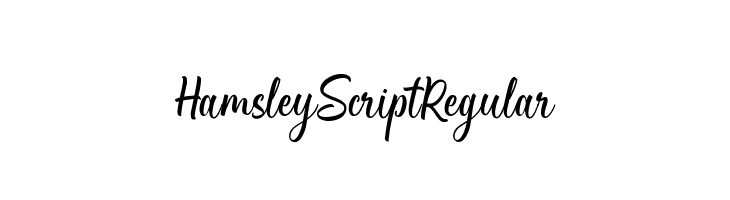 Hamsley Script Regular  les polices de caractères gratuit tlcharger