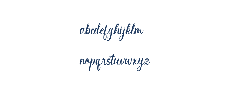 Hamsley Script Regular Lowercase