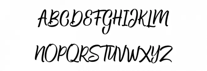 Hamsley Script Regular Polices MAJUSCULES