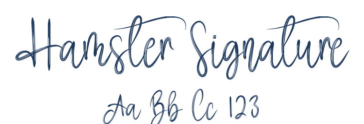 Hamster Signature Font Preview