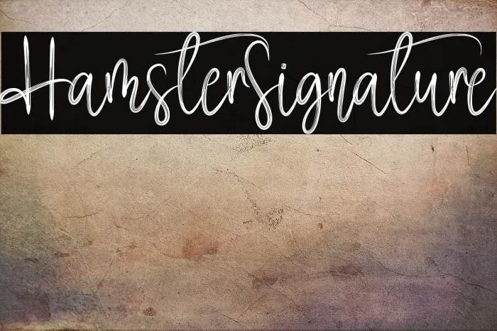 Hamster Signature Example 3