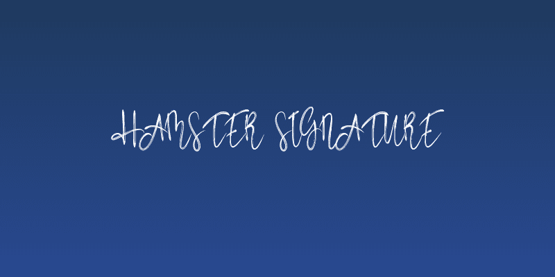 Hamster Signature Social Header