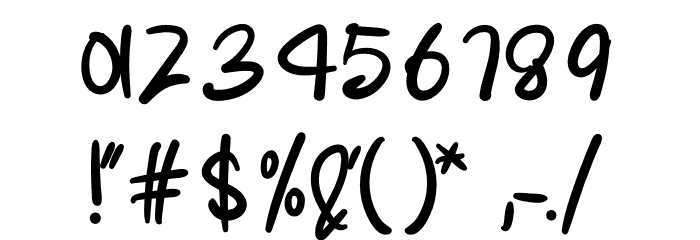 Hamster Sweety Font OTHER CHARS