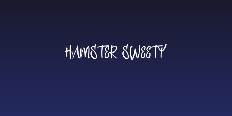 Hamster Sweety Social Header