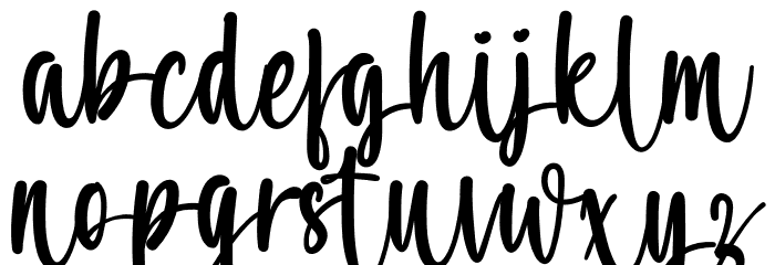 Hamster Sweety Font LOWERCASE