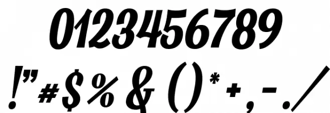 Hamster Font OTHER CHARS