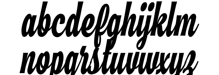 Hamster Font LOWERCASE