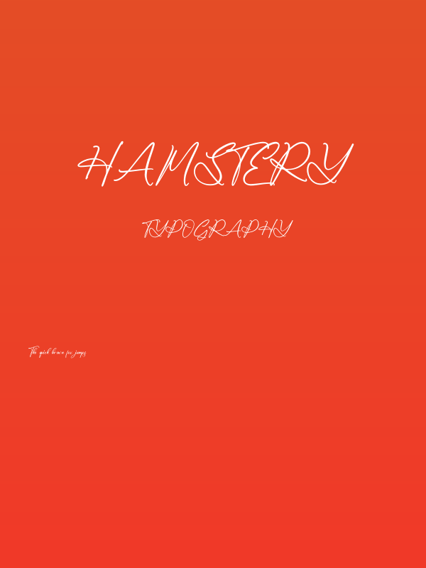Hamstery Poster