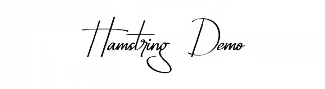 Hamstring Demo Font
