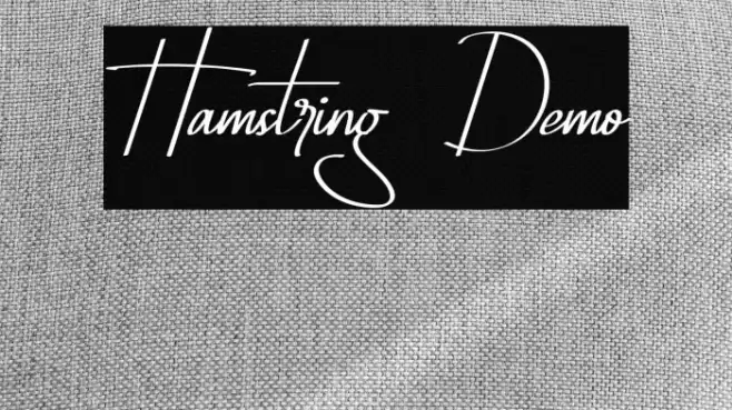 Hamstring Demo Font examples