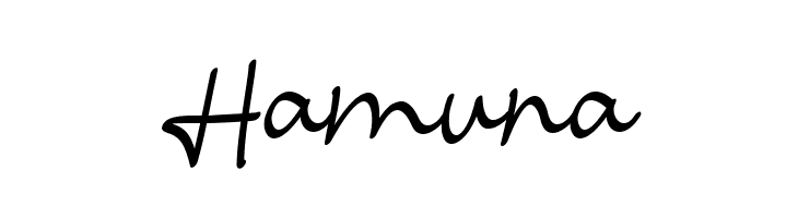 Hamuna  Frei Schriftart Herunterladen
