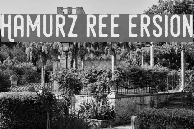 Hamurz Free Version Schriftart examples