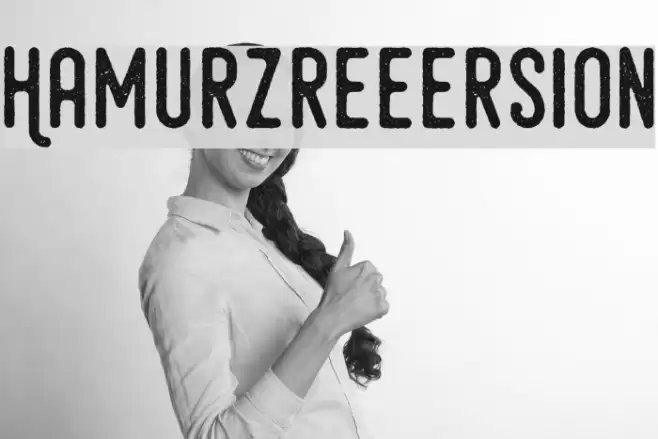 HamurzFreeVersion Font examples